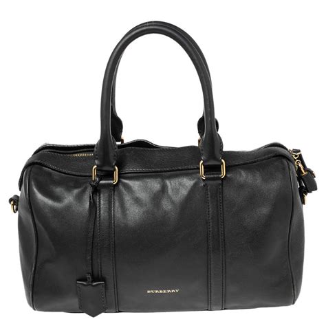 burberry medium alchester leather black bowler handbag|Burberry Medium Alchester Bowling Bag .